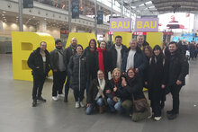 Team von fps auf der Messe, Gruppenfoto