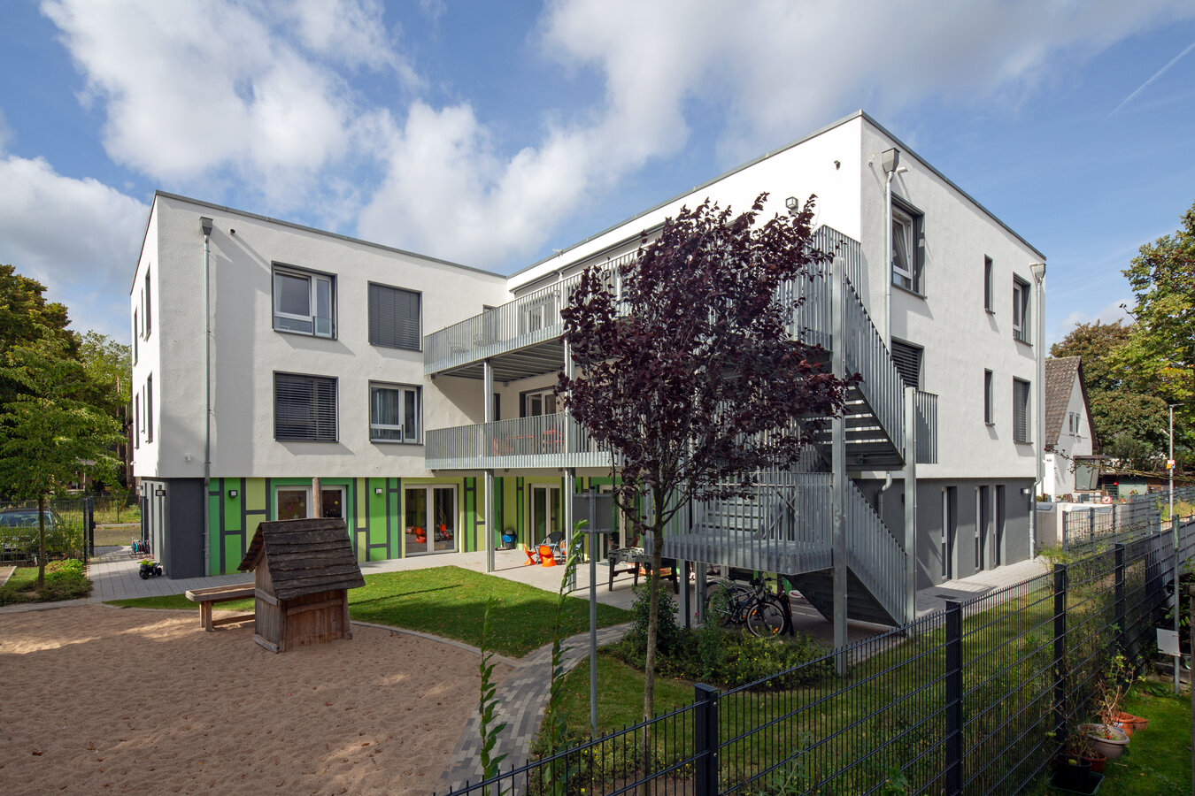 Wohngruppenhaus Bochum-Laer | Rückansicht
